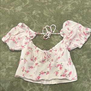Floral crop top